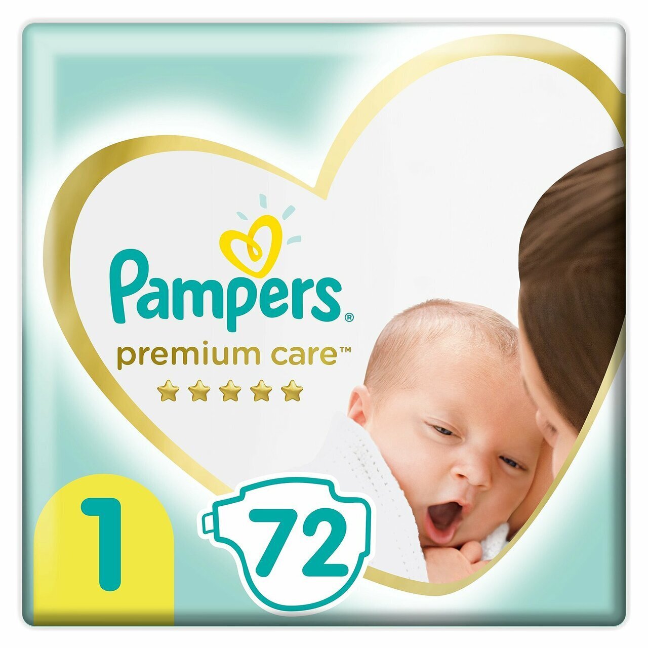 Подгузники Памперс Premium Care 1 (2-5 кг.) 72шт